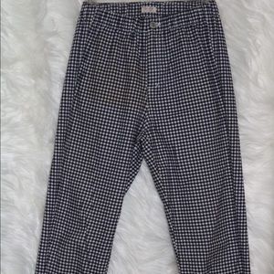 (Black/White) John Galt Checkered Pants